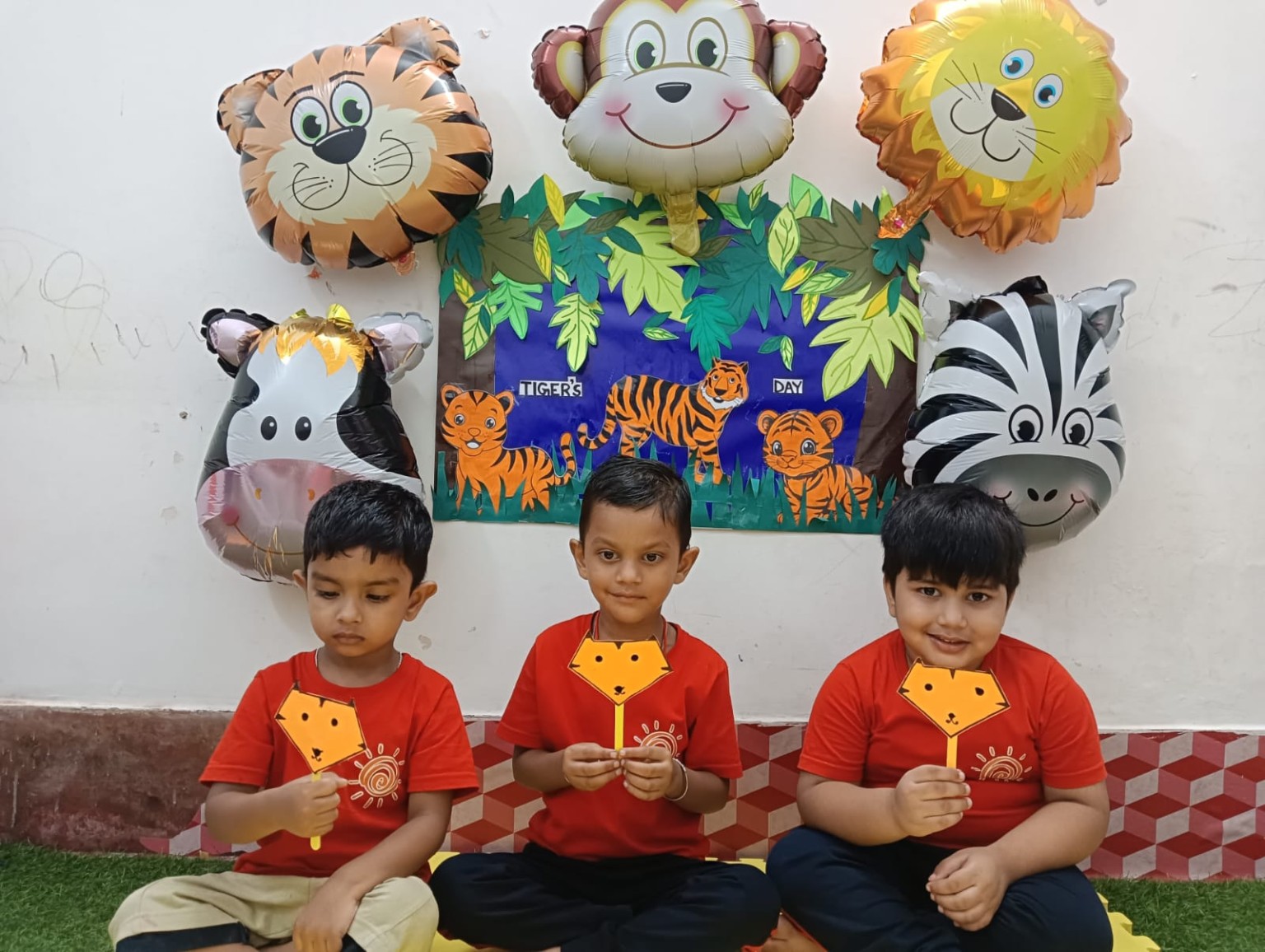 Children taking part in Tiger's Day